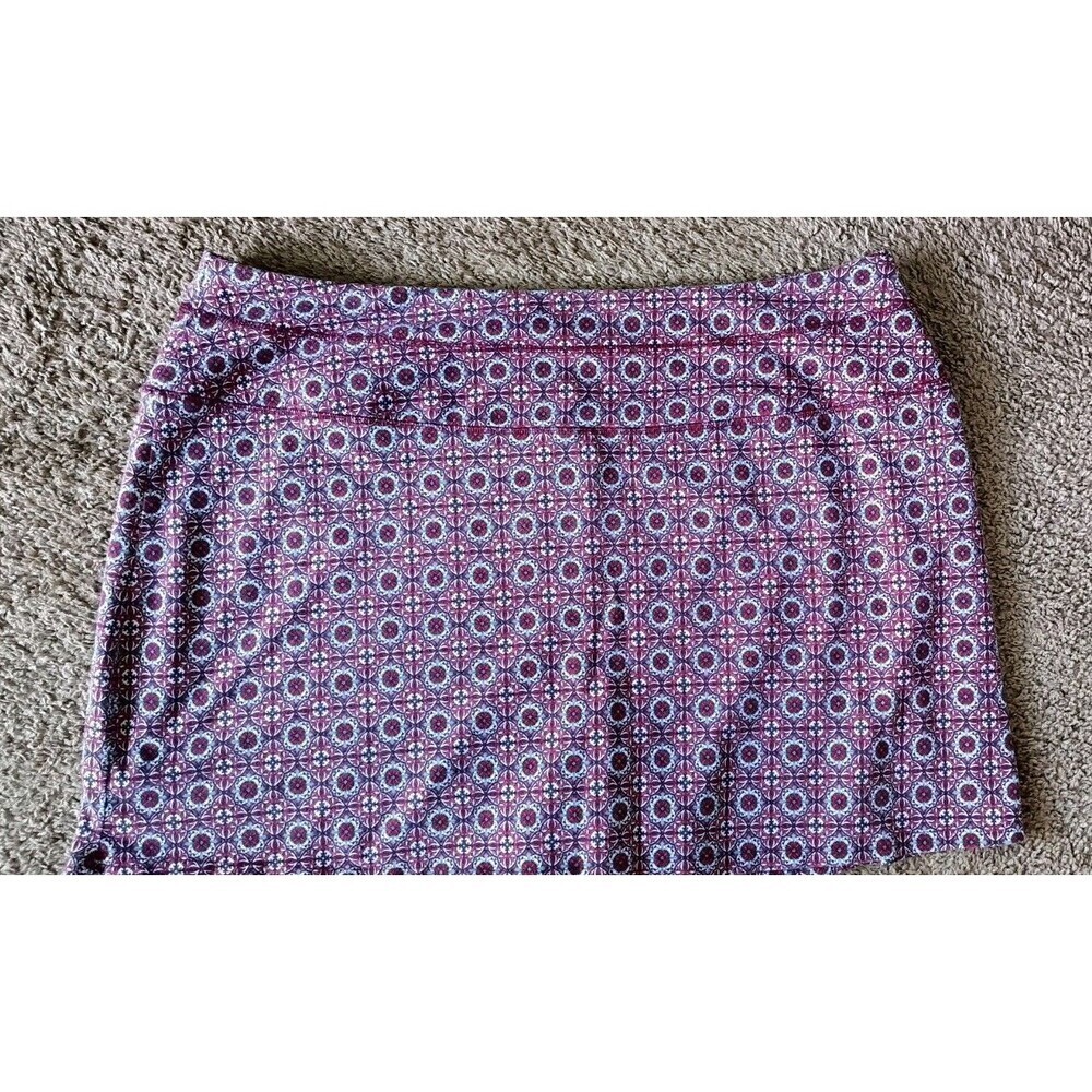 Intro Love The Fit Skort Athletic Skirt Size 3X Red  Blue Tummy Control  Sporty